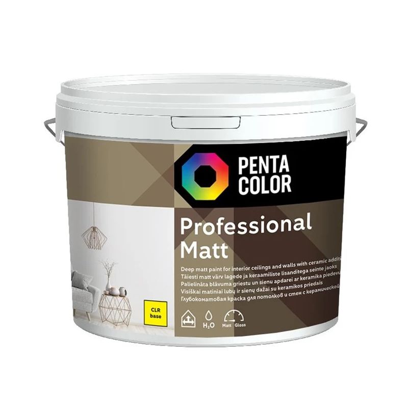 Krāsas pamatne Pentacolor Professional Matt. emulsija. 3 l