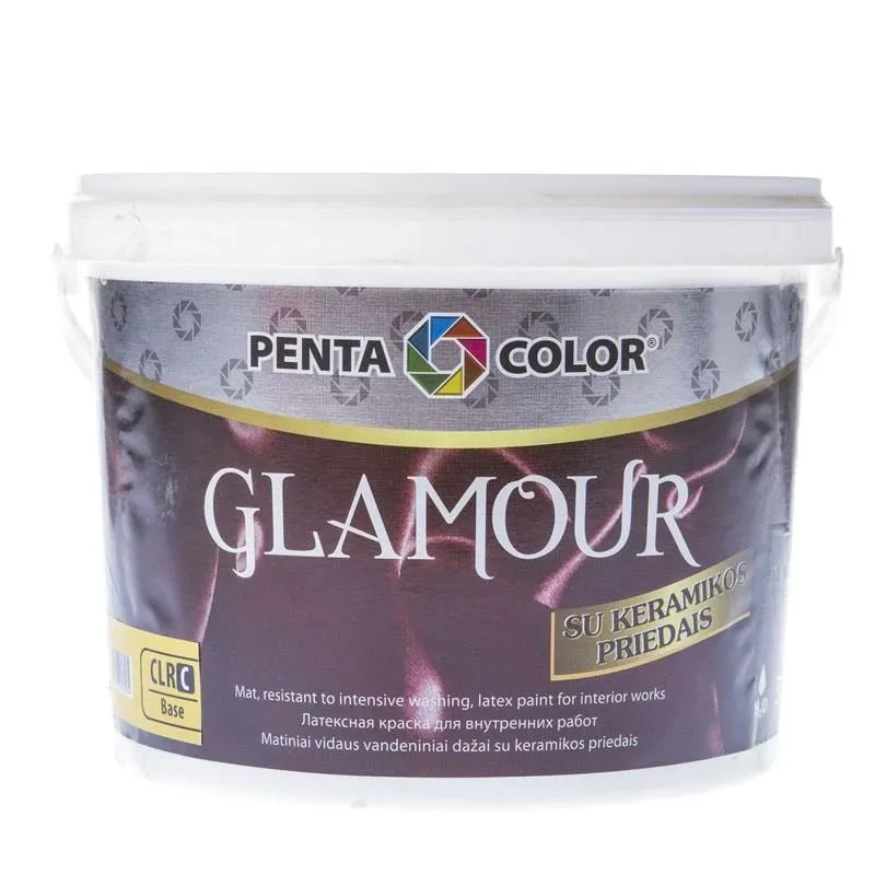 Krāsas pamatne Pentacolor Glamour, emulsija, pilnīgi matēta, 3 l