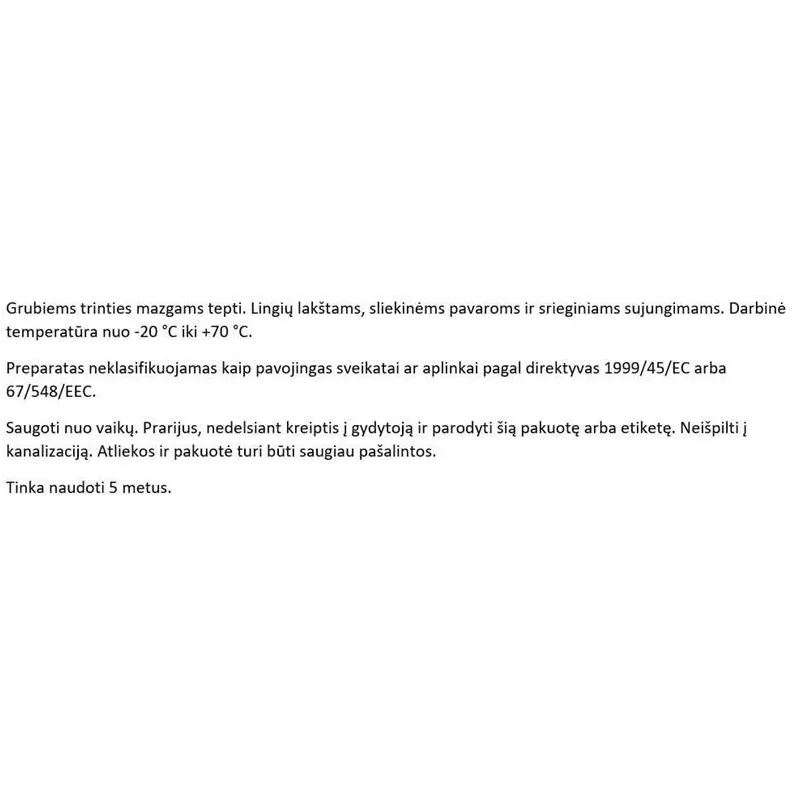 Eļļa, speciāliem mērķiem, 0.8 l