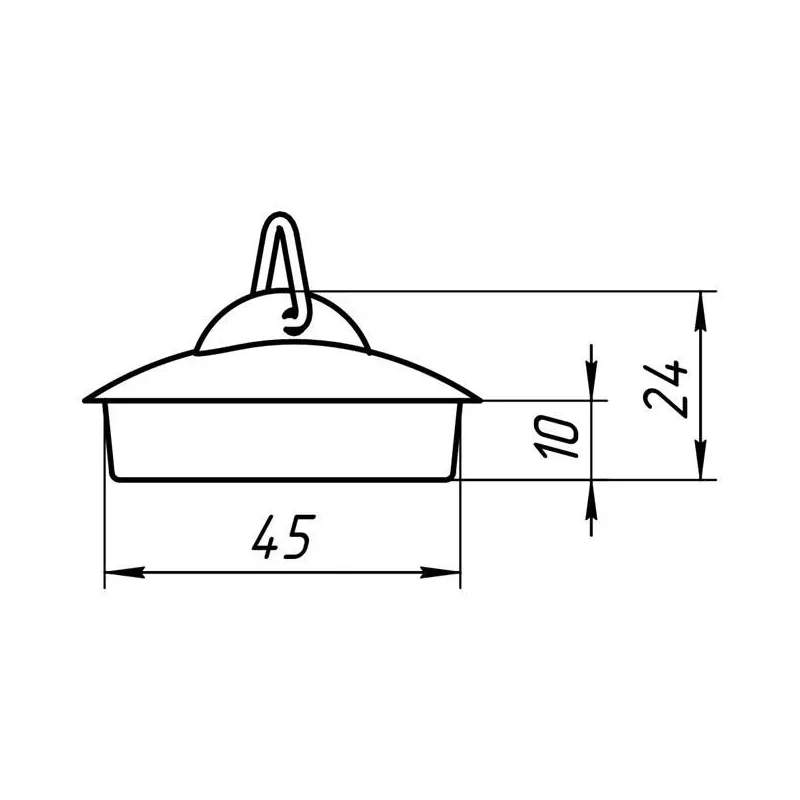 Dībelis notekai Ani Plast M300, zila krās.
