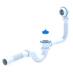 Сифон для ванной Ani Plast C6155EU, 50 мм, белый цв.