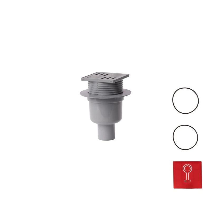 Grīdas traps Aniplast TA5704 100x100mm. D50mm