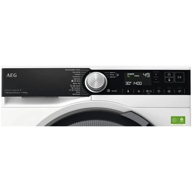 Veļas mašīna AEG 9000 sērija LFR95146SUE, 10 kg, balta
