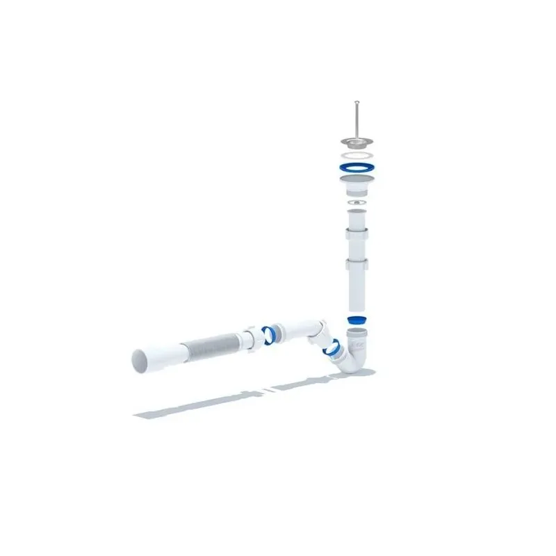 Sifons izlietnei-pisuārs-bidē Ani Plast BD1016EU, 32 mm, balta krās.