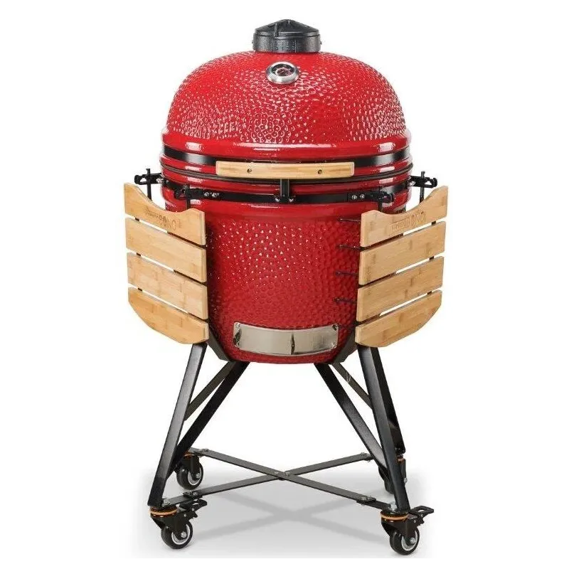 Grils Kamado Bono Grande, sarkana krās., 59 cm