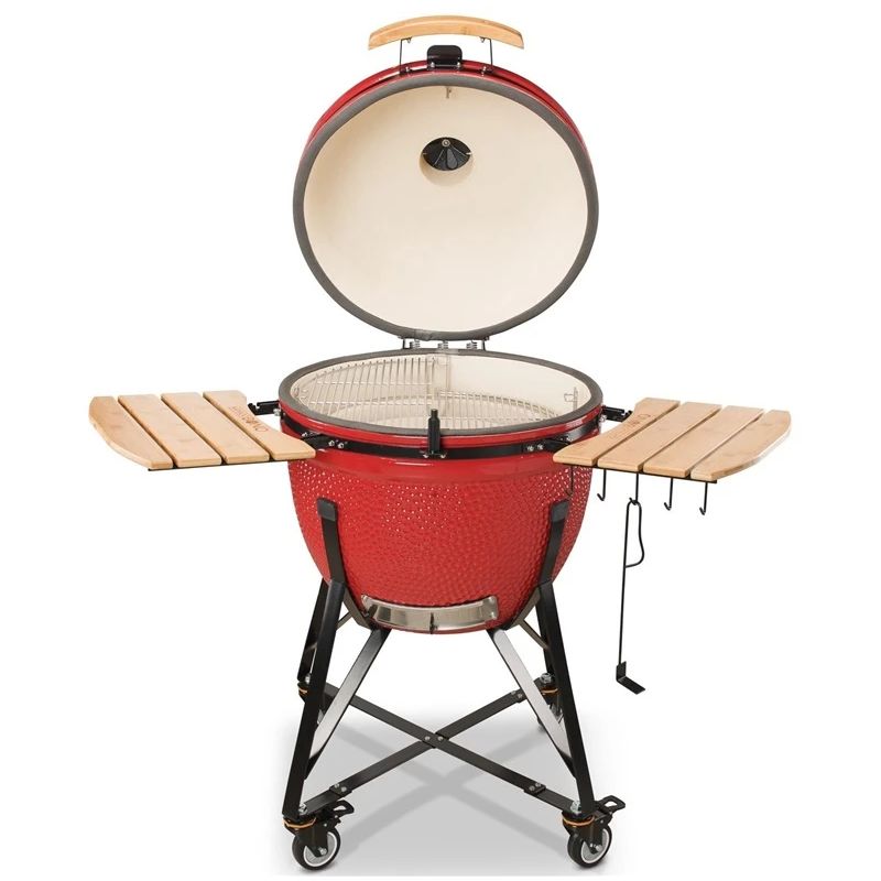 Grils KAMADO BONO GRANDE. 59 cm. sarkana