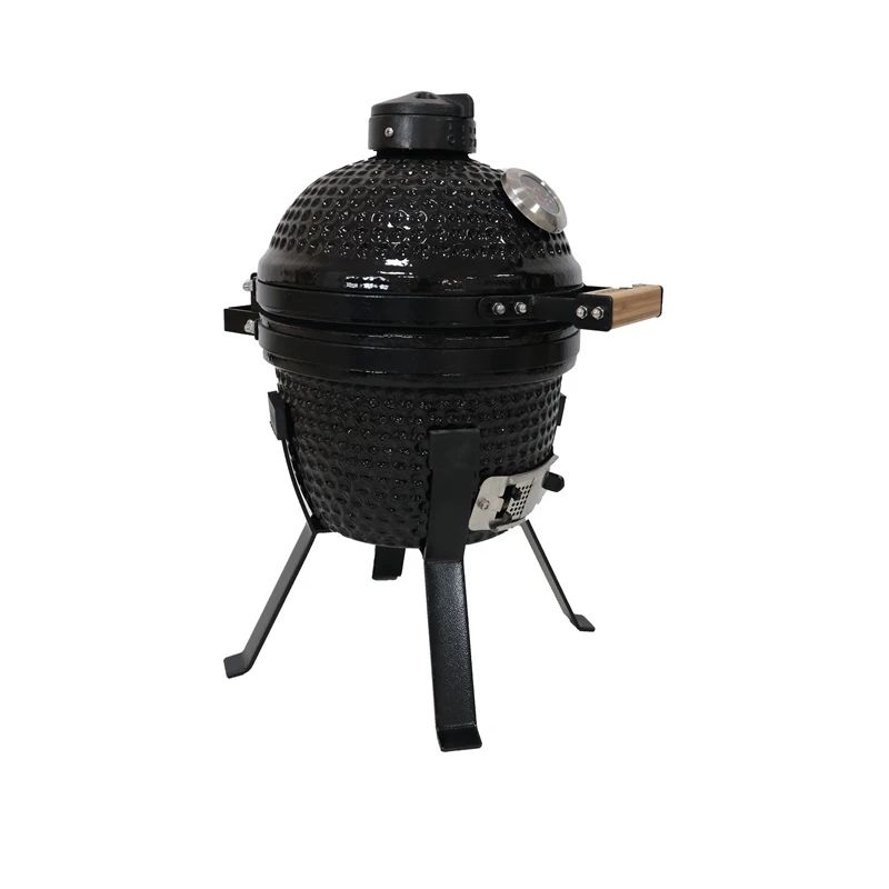 Grils KAMADO BONO PICNIC. 32 cm. melna