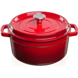 Casserole pot grand feu 4.7l red