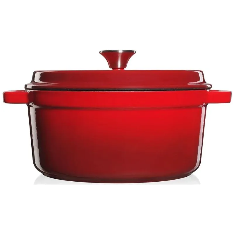 Casserole pot grand feu 4.7l red