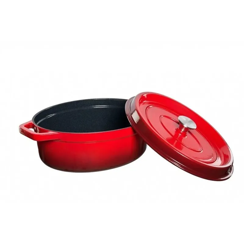 Puodas Grand feu OVALRED 5.6l, 40 cm x 31 cm x 16 cm