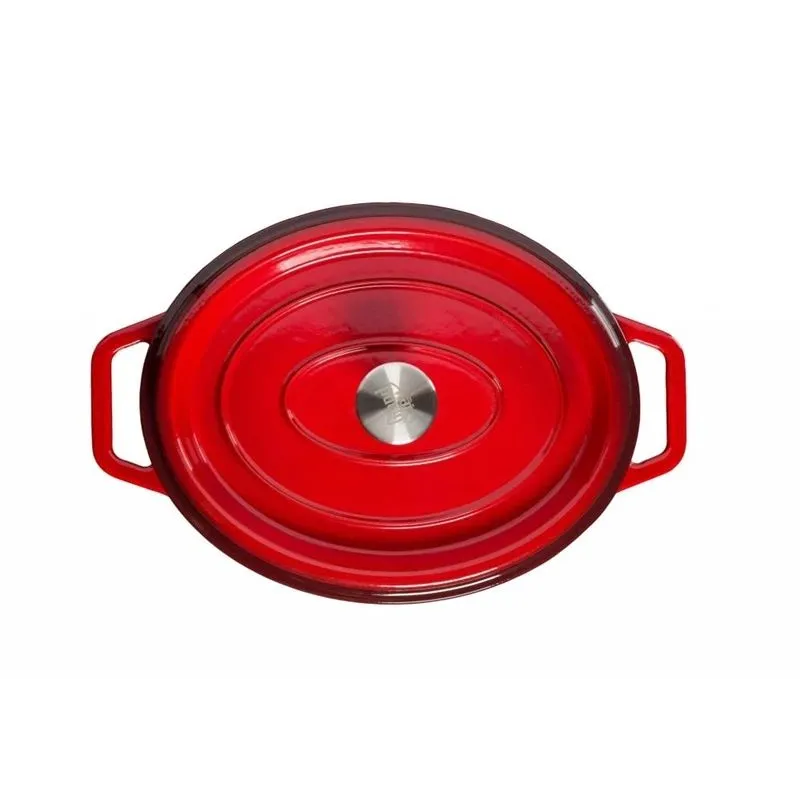 Puodas Grand feu OVALRED 5.6l, 40 cm x 31 cm x 16 cm