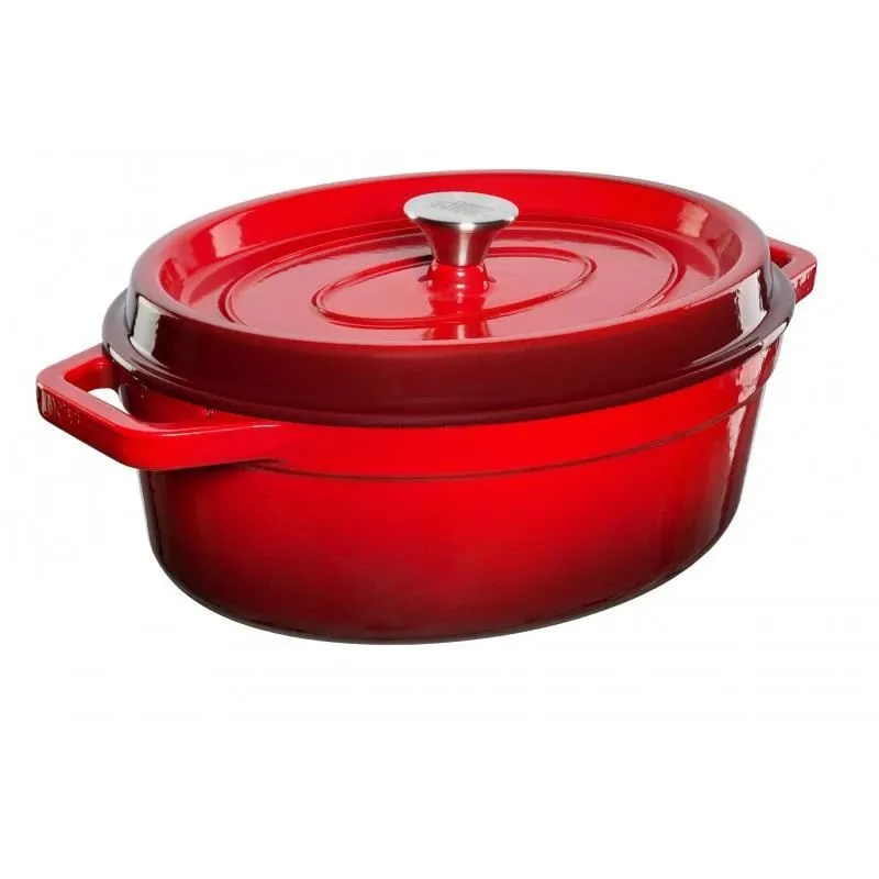 Puodas Grand feu OVALRED 5.6l, 40 cm x 31 cm x 16 cm