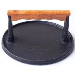 Mėsainio paplotėlio presas „Texas Club“ Cast Iron Grill Press Presscast, 18 cm x 18 cm x 9 cm