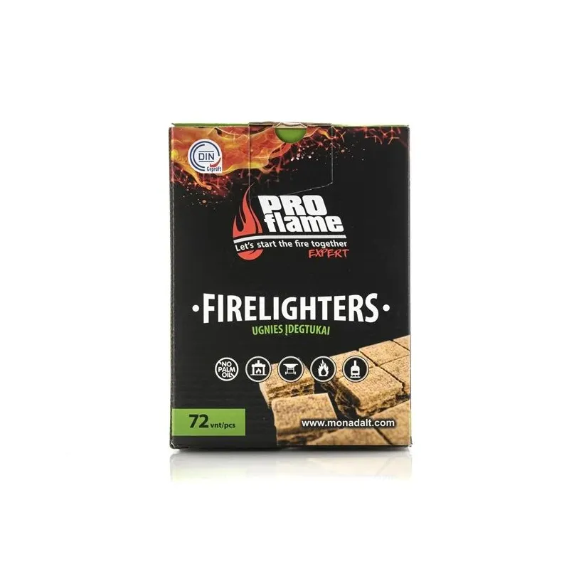 Aizdedzinātājs Pro Flame Expert Firelighters, 13 cm x 8 cm x 29 cm