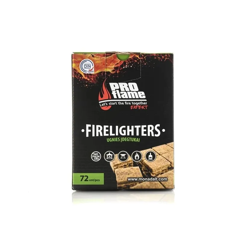 Aizdedzinātājs Pro Flame Expert Firelighters, 13 cm x 8 cm x 29 cm