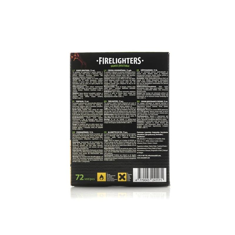 Aizdedzinātājs Pro Flame Expert . 8 cm x 13 cm. 72 gab.