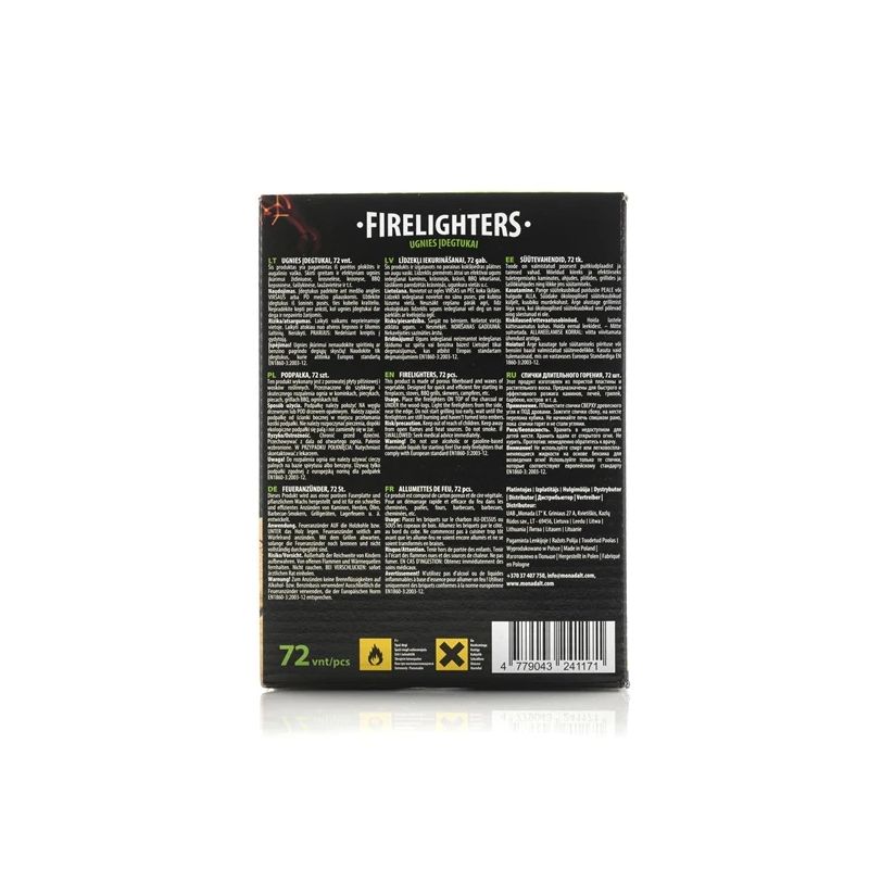 Aizdedzinātājs Pro Flame Expert . 8 cm x 13 cm. 72 gab.