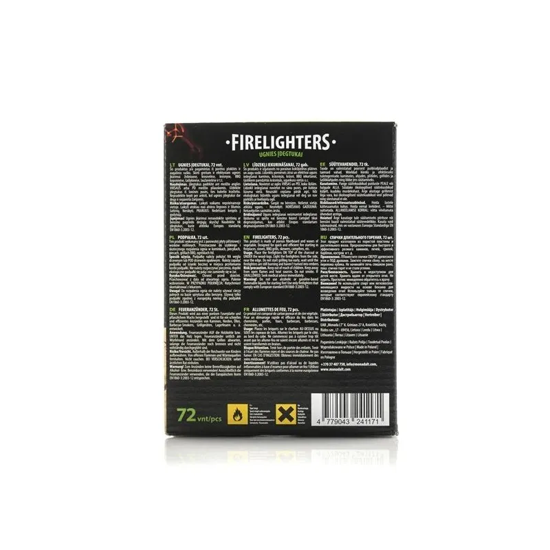 Aizdedzinātājs Pro Flame Expert . 8 cm x 13 cm. 72 gab.