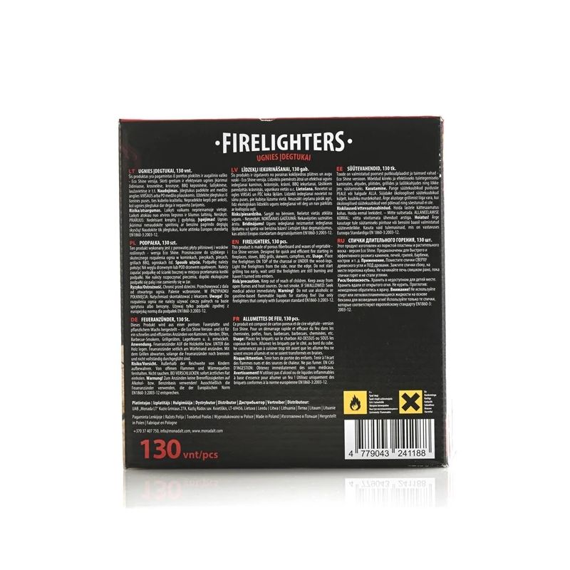 Aizdedzinātājs Pro Flame Expert. 11 cm x 17 cm. 130 gab.