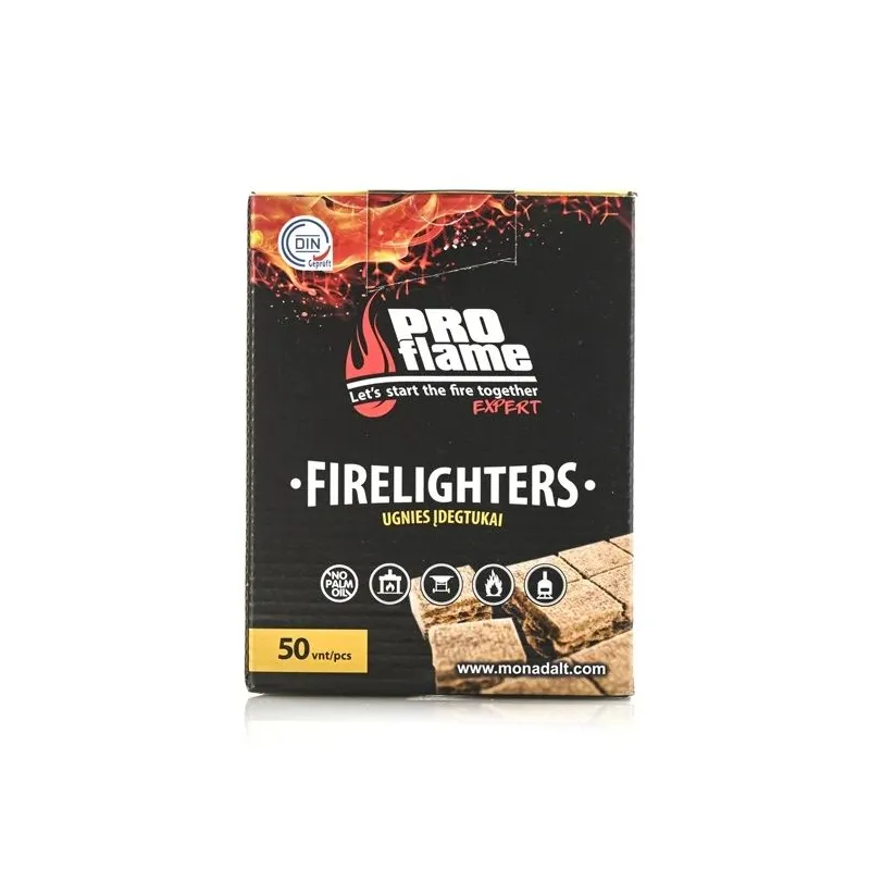 Aizdedzinātājs Pro Flame Expert Firelighters, 13 cm x 8 cm x 33 cm