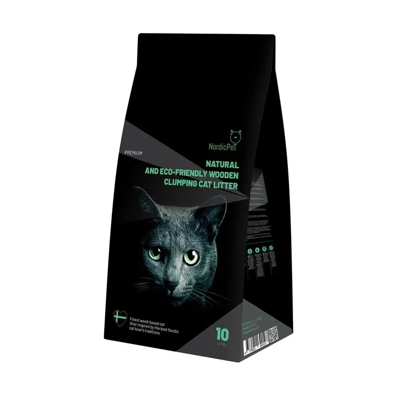 Kaķu pakaiši NordicPet Premium NP FAS 0001, koka skaidas ,cementējošas,, 10 l