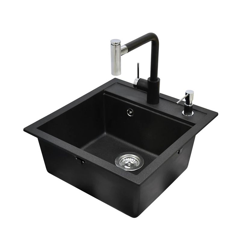 Tesa izlietne ar maisītāju SQT100-601W-7783 melna