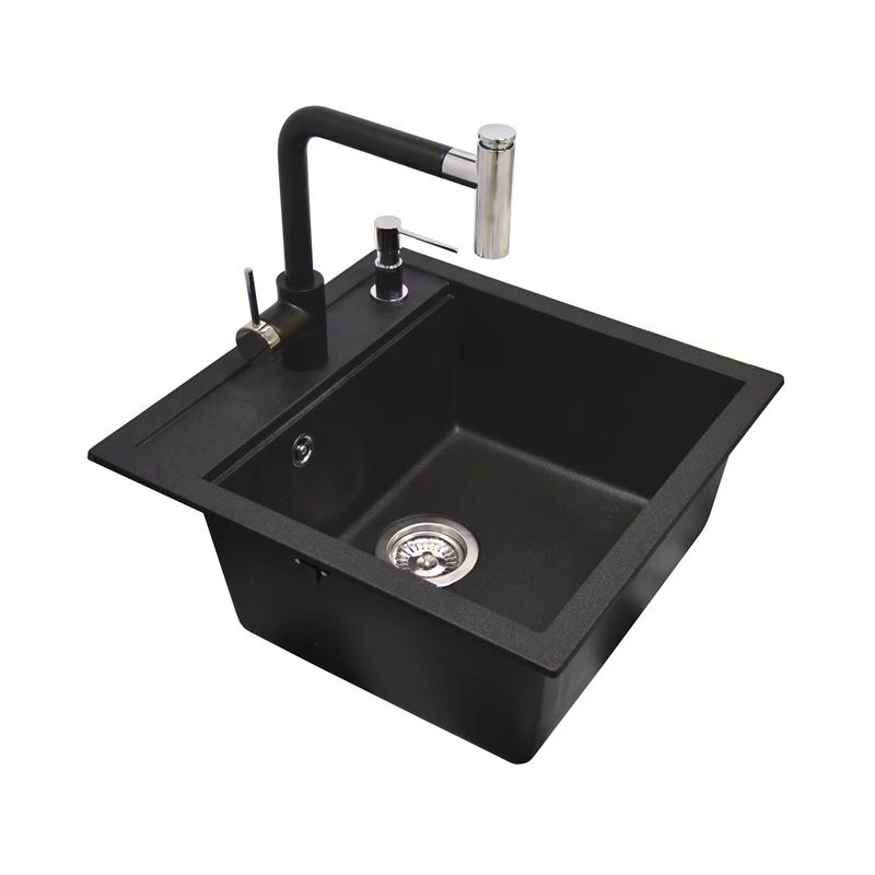 Tesa izlietne ar maisītāju SQT100-601W-7783 melna