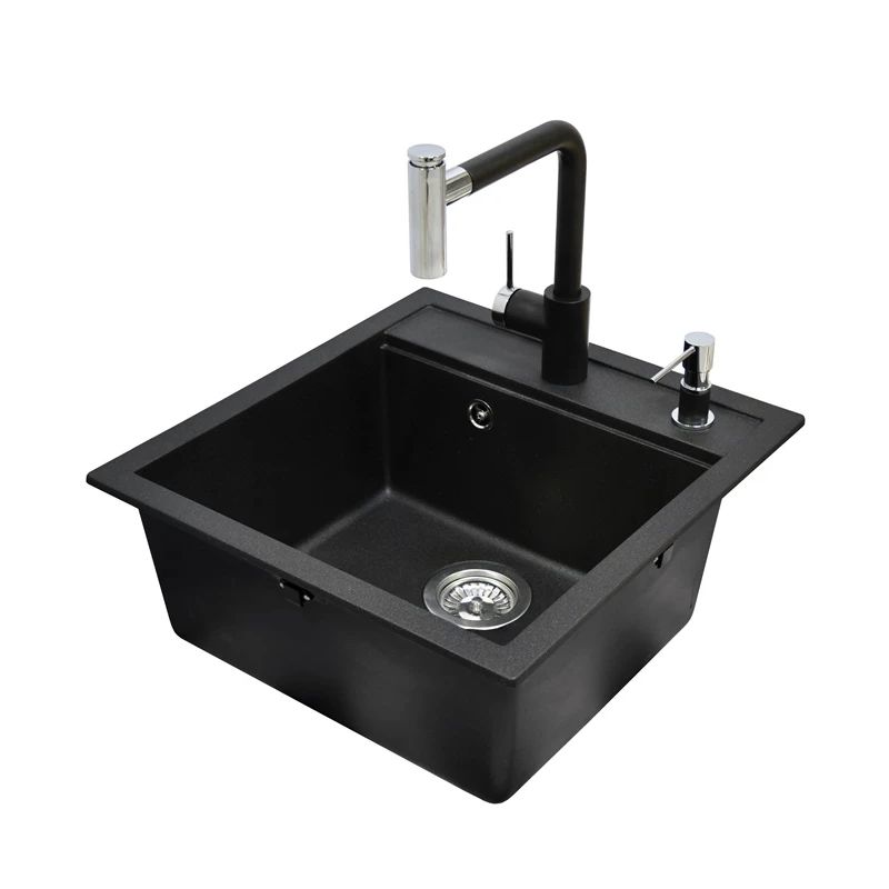 Tesa izlietne ar maisītāju SQT100-601W-7783 melna