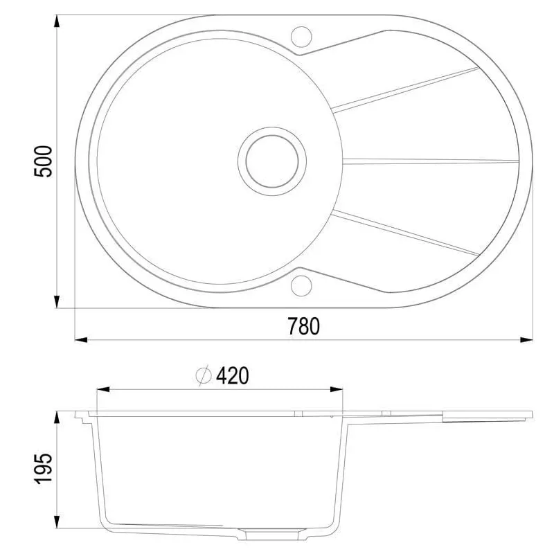 Apaļa izlietne sr 101-110aw ,akvasanita,