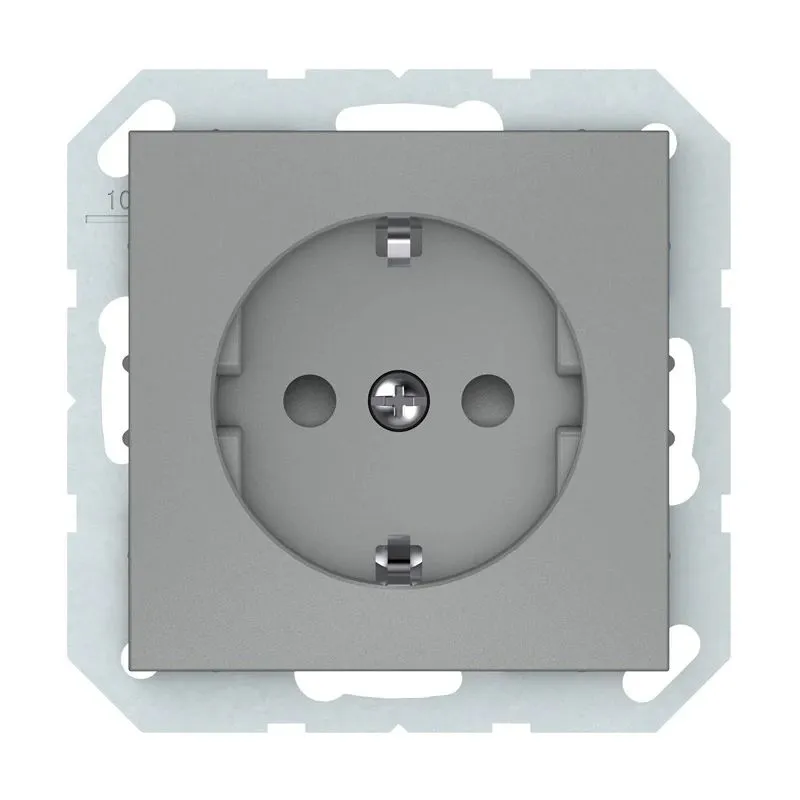 Kontaktligzda Vilma QR1000 RP16-002-22, Iezemēta rozete, matēti pelēka krās.