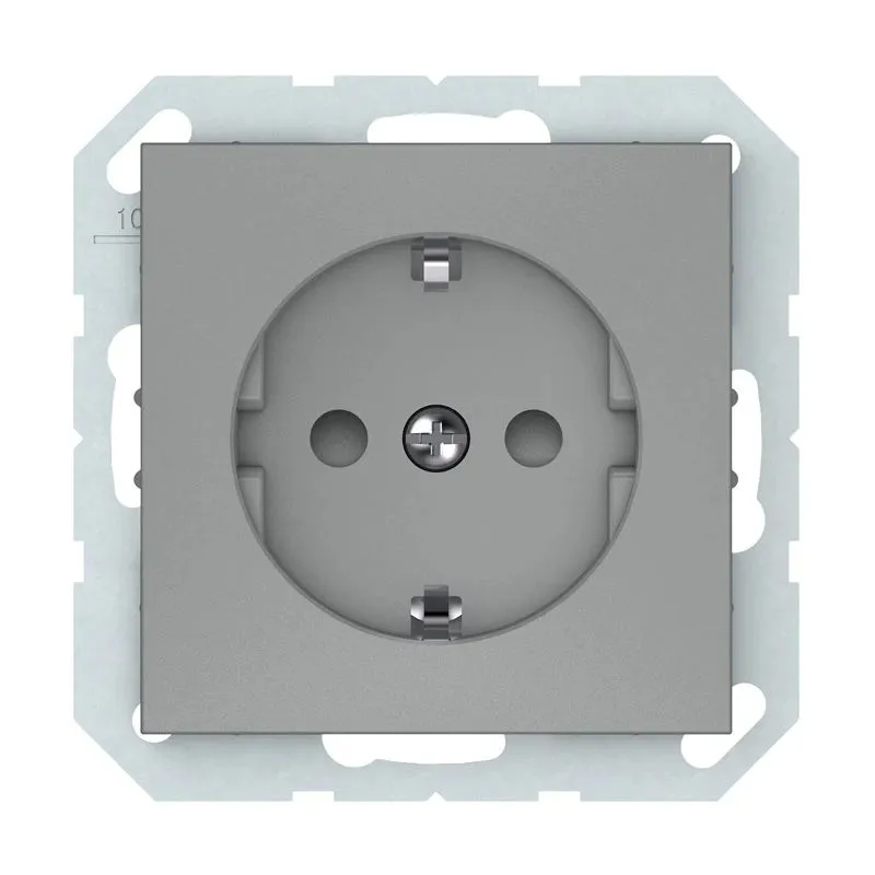 Kontaktligzda Vilma QR1000 RP16-002-22, Iezemēta rozete, matēti pelēka krās.