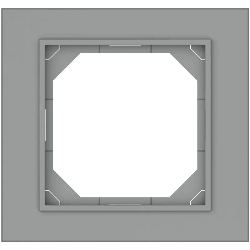 Vienvietīgs rāmis Vilma QR1000, matēti pelēka krās.