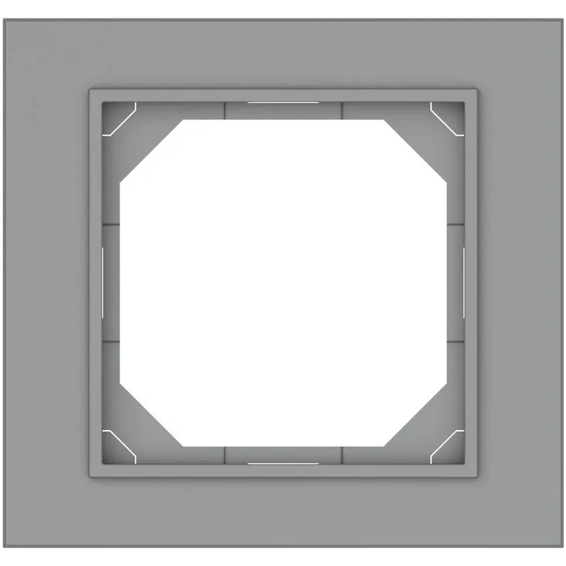 Vienvietīgs rāmis Vilma QR1000, matēti pelēka krās.