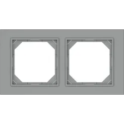 Kahene raam Vilma QR1000, matt hall v.