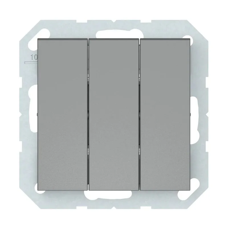 Slēdzis Vilma QR1000, 3 kl, matēti pelēka krās.