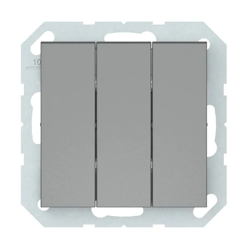 Slēdzis Vilma QR1000, 3 kl, matēti pelēka krās.