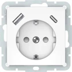 Pistikupesa Vilma QR1000, maandusega, valge v.