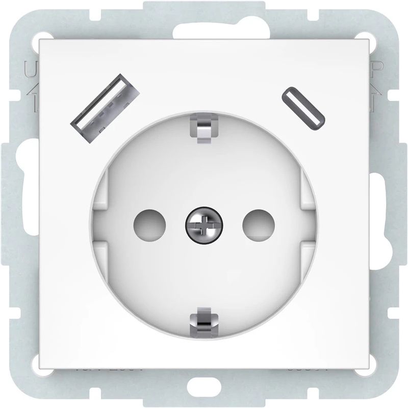 Rozete ar A+C VILMA QR1000, balta