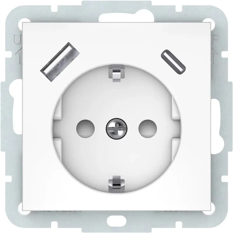 Kontaktligzda Vilma QR1000, Iezemēta rozete, balta