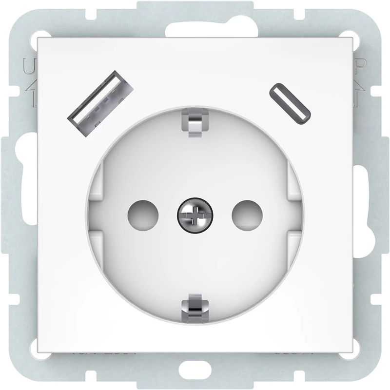 Rozete ar A+C VILMA QR1000, balta