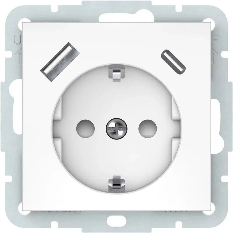 Kontaktligzda Vilma QR1000, Iezemēta rozete, balta