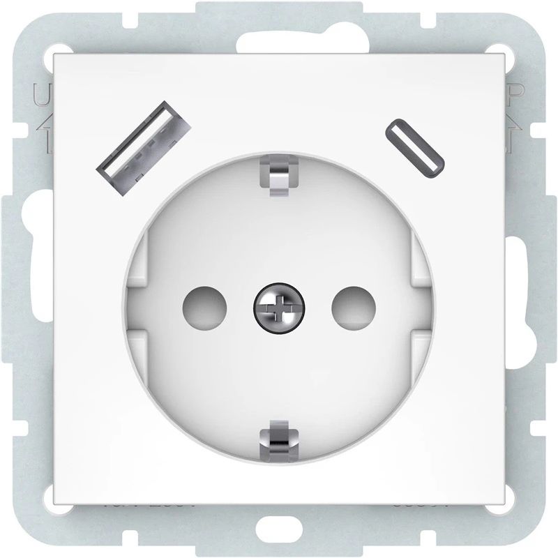 Rozete ar A+C VILMA QR1000, balta