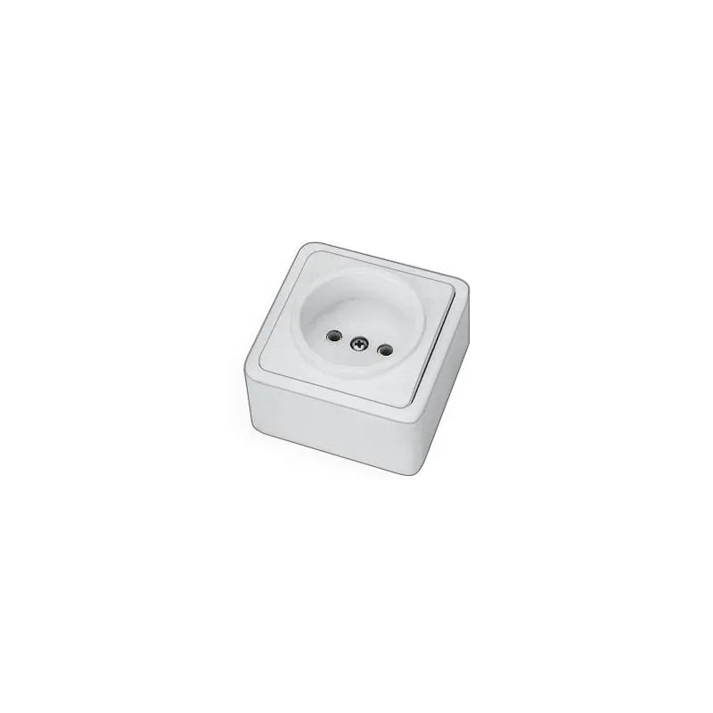 Kontaktligzda Vilma SL+250 RP16-001V, rozete bez zemējuma, balta krās.