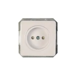 Kištukinis lizdas Vilma LX200 111020201109, be įžeminimo, balta sp.