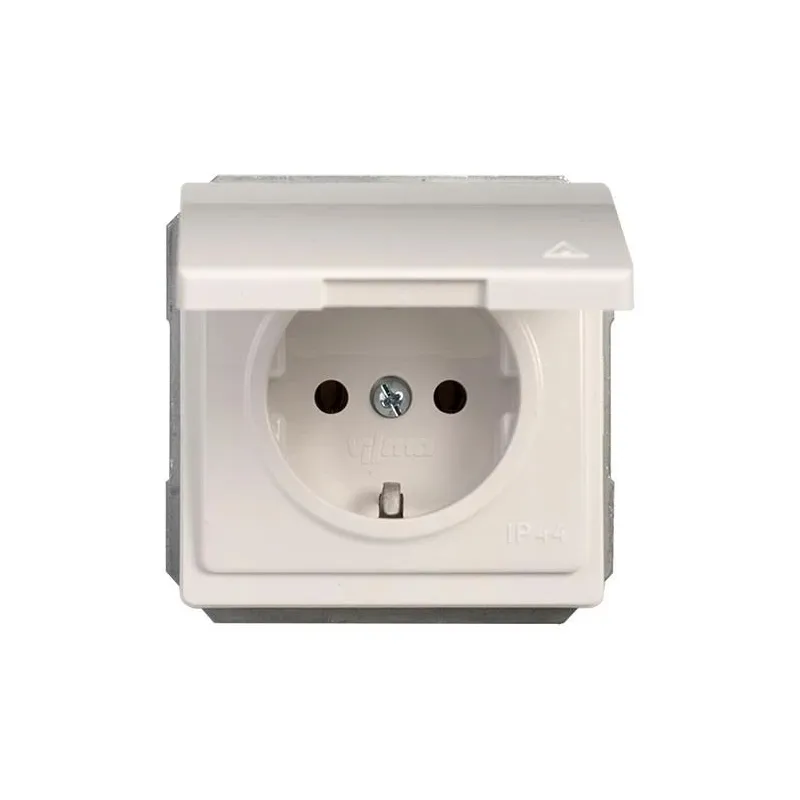 Kontaktligzda Vilma ST150 111010202107, Iezemēta rozete, IP44, balta