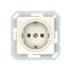 Kištukinis lizdas Vilma SL250 111030202201, su įžeminimu, dramblio kaulo sp.