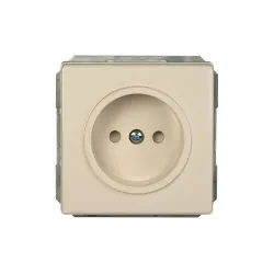 Розетка Vilma ST150 111010201209, без заземления, слоновая кость