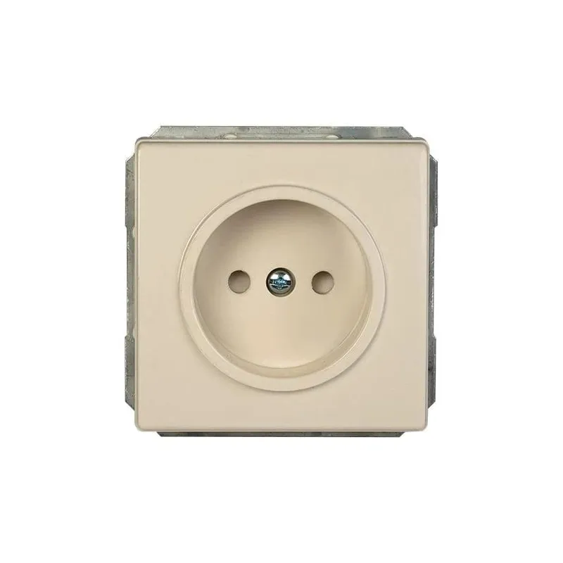 Kontaktligzda Vilma ST150 111010201209, rozete bez zemējuma, ziloņkaula