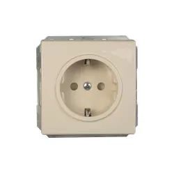 Kištukinis lizdas Vilma ST150 111010202209, su įžeminimu, dramblio kaulo sp.