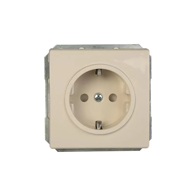 Kontaktligzda Vilma ST150 111010202209, Iezemēta rozete, ziloņkaula